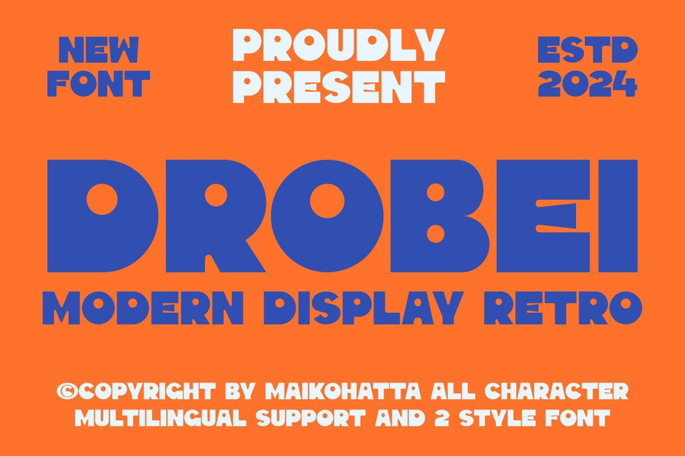 Drobei Regular Font preview