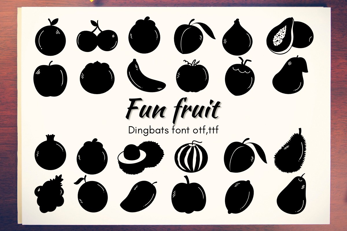 Fun Fruit Font preview