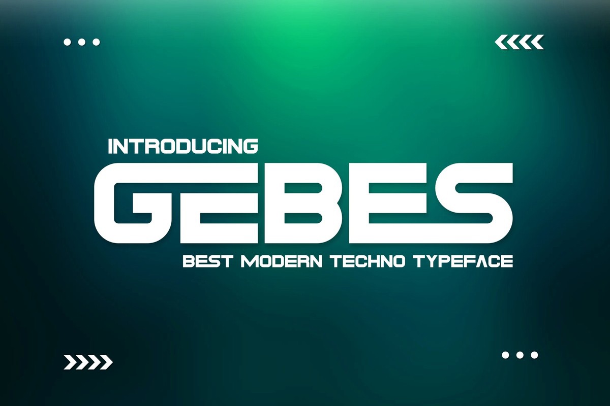 Gebes Font preview