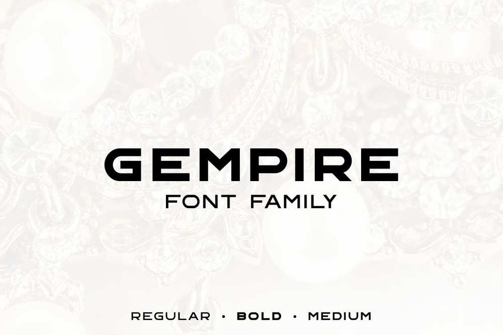 Gempire Regular Font preview