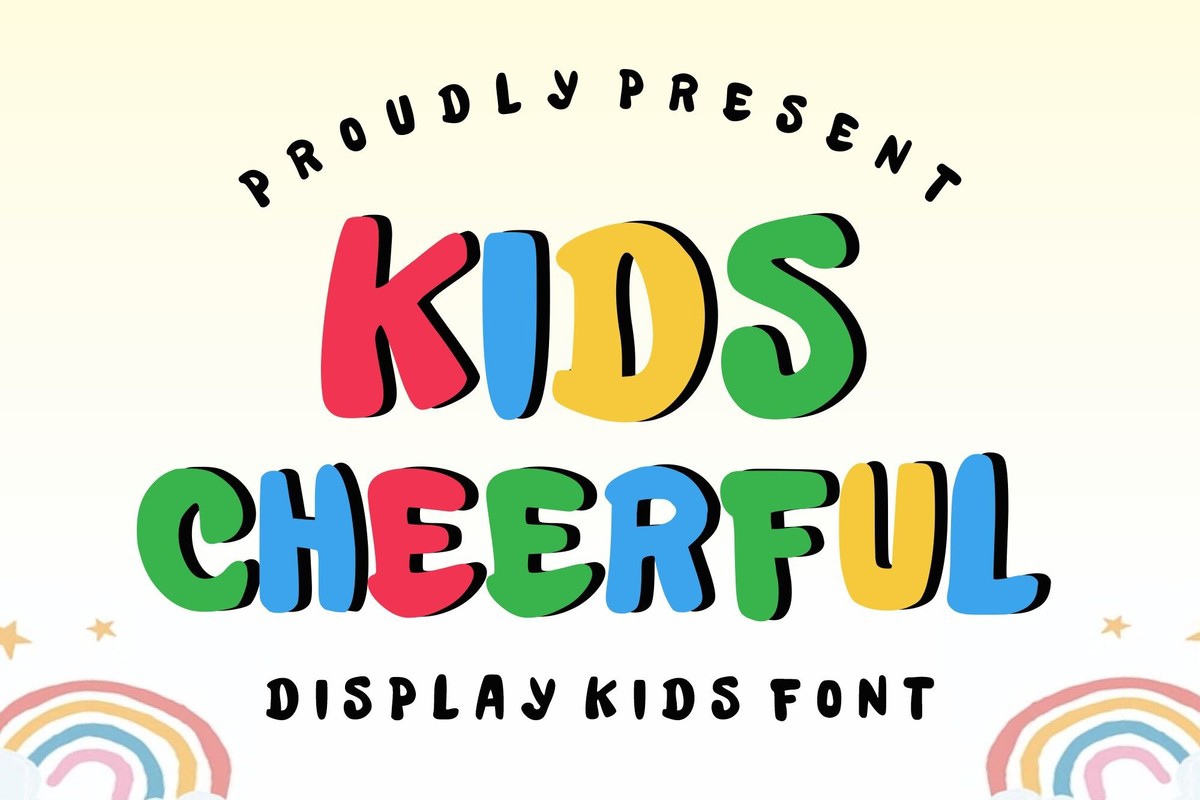 Kids Cheerful Regular Font preview