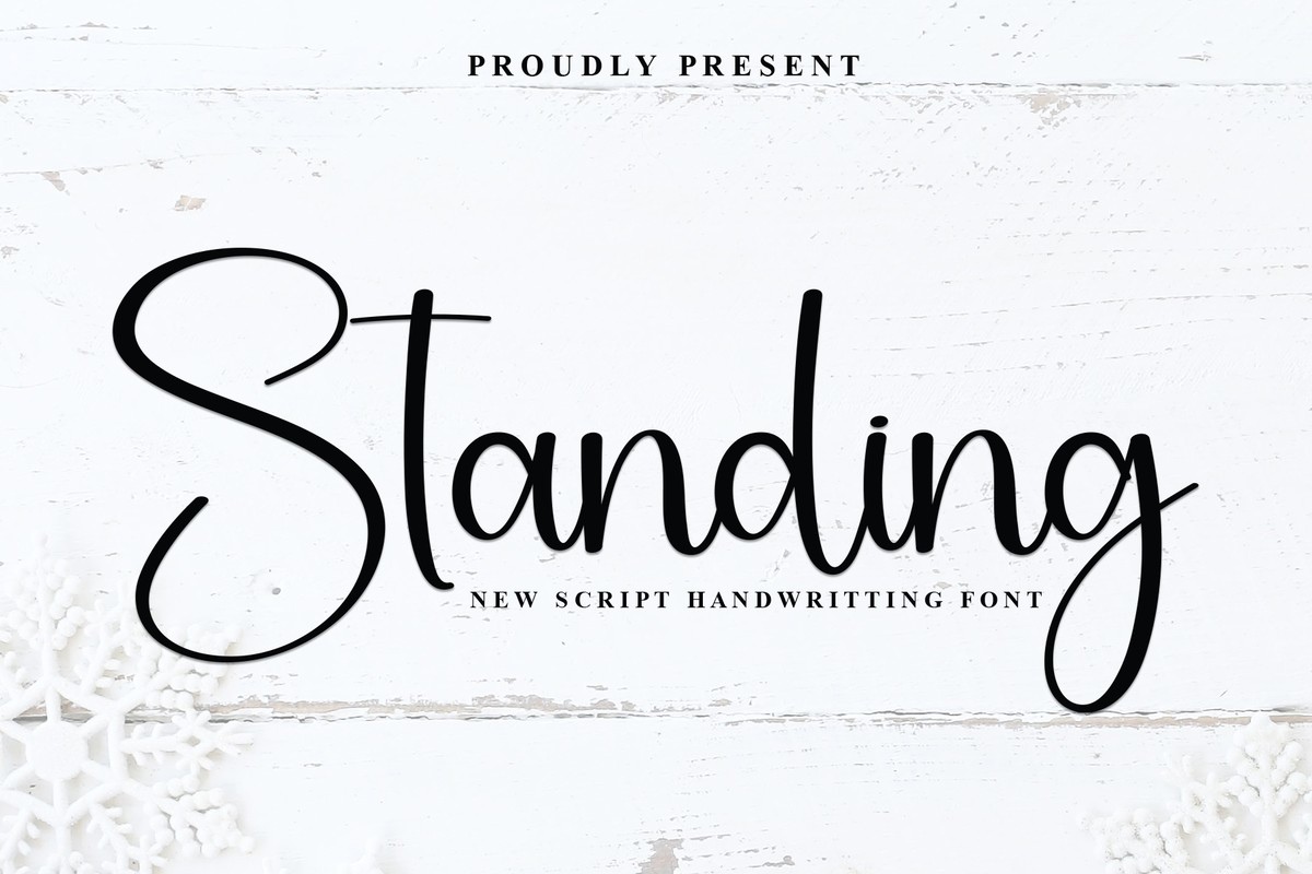 Standing Regular Font preview