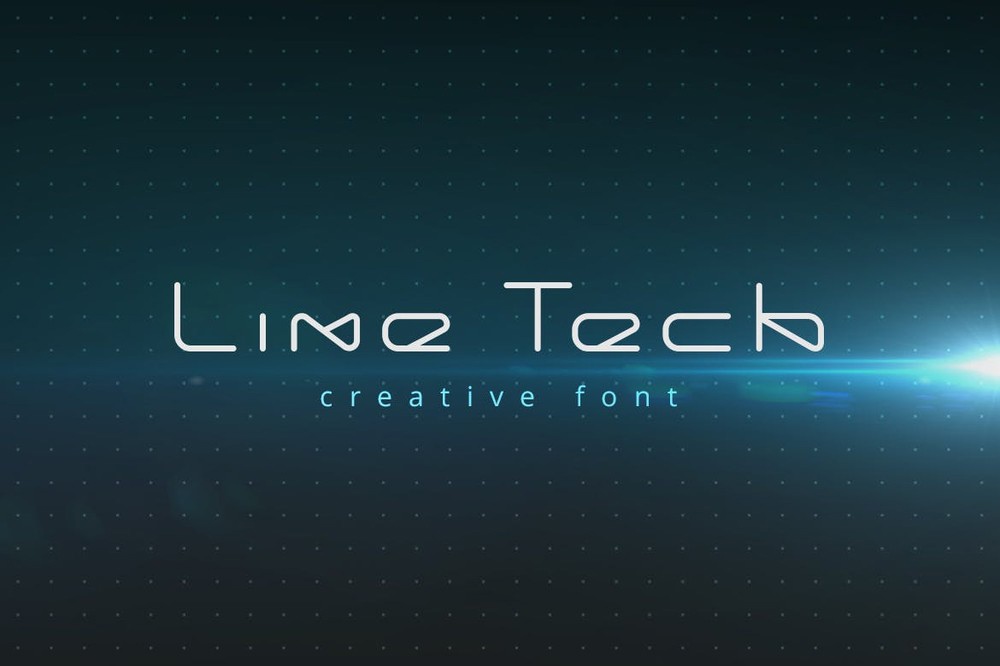 LineTech Light Font preview