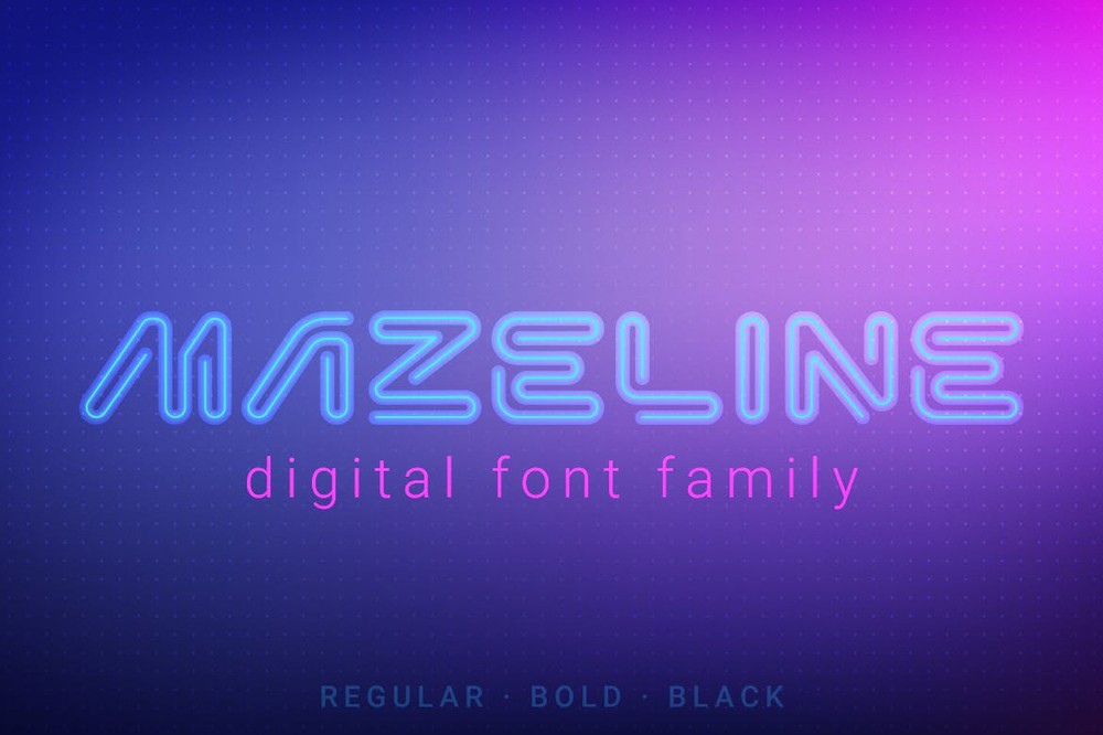 Mazeline Bold Font preview