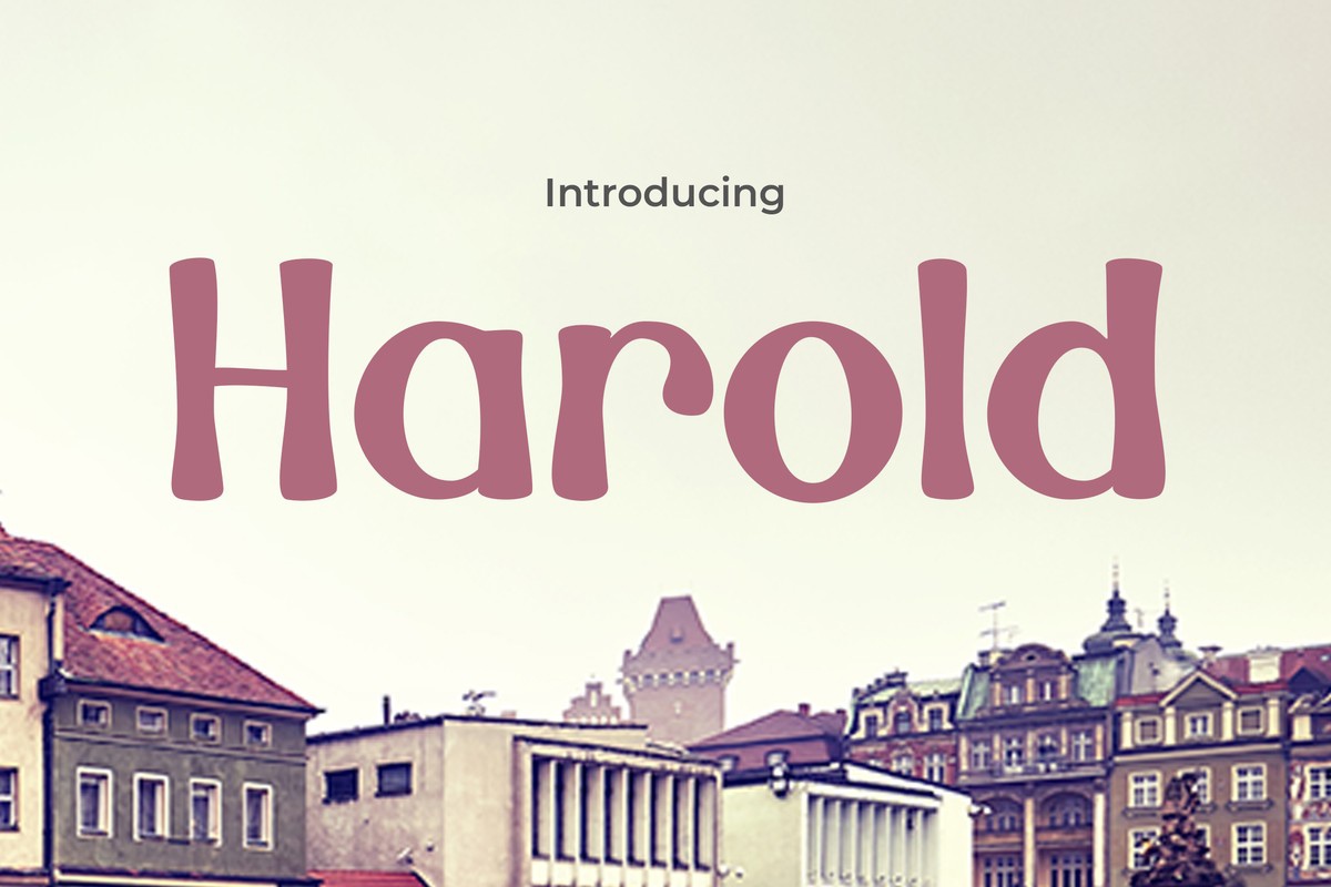 Harold Regular Font preview