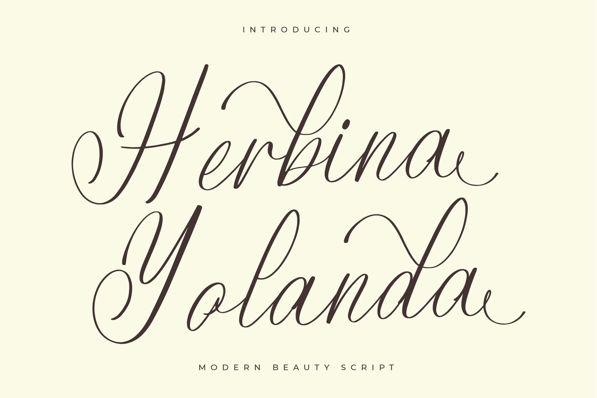 Herbina Yolanda Font preview