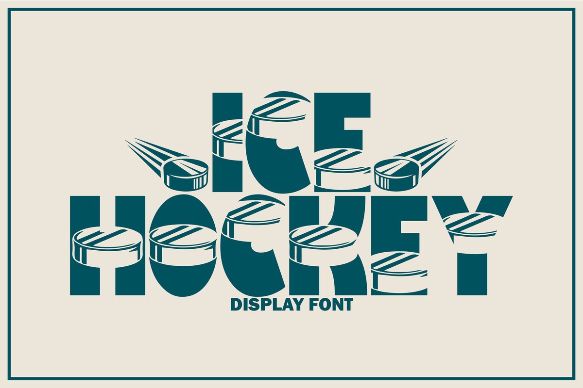 Ice Hockey Regular Font preview