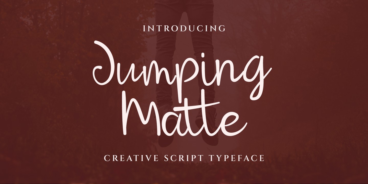 Jumping Matte Font preview