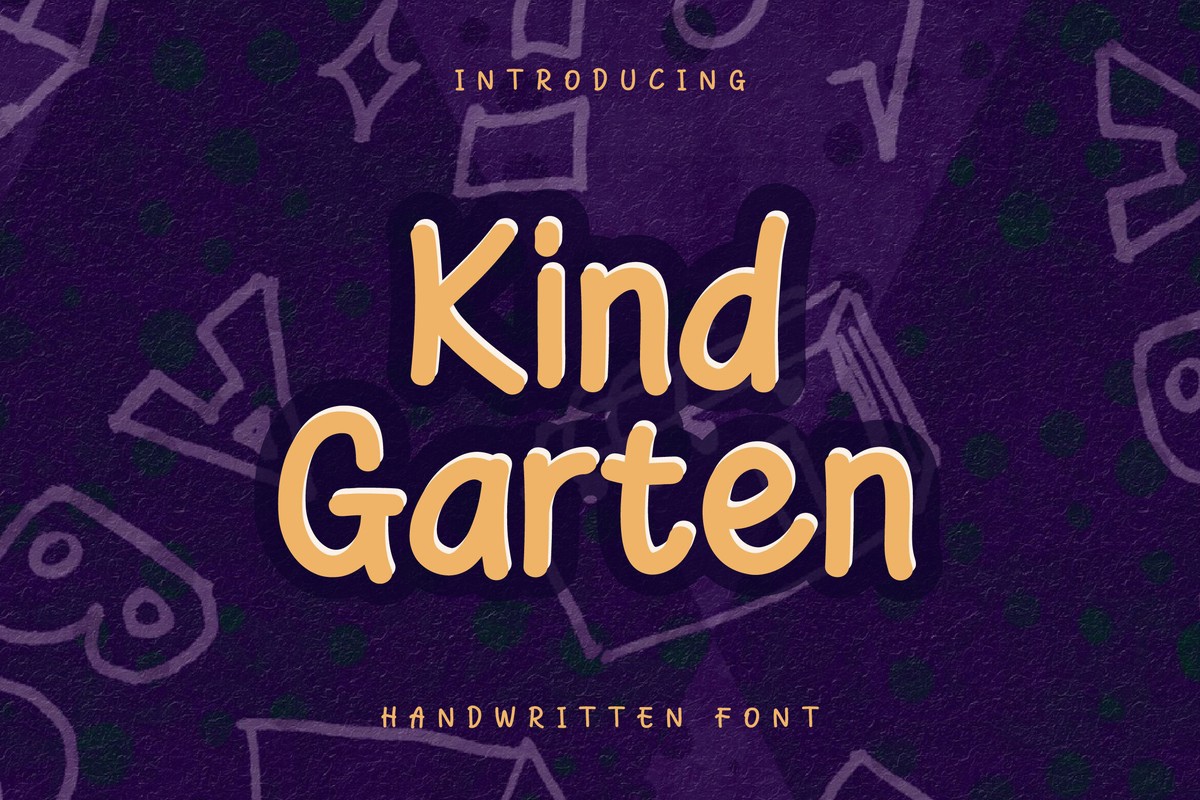 Kind Garten Font preview