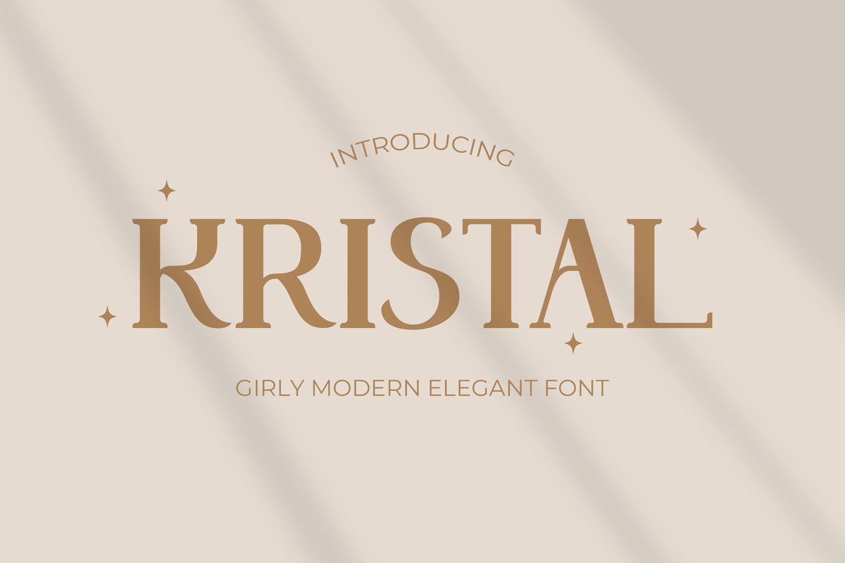 Kristal Font preview