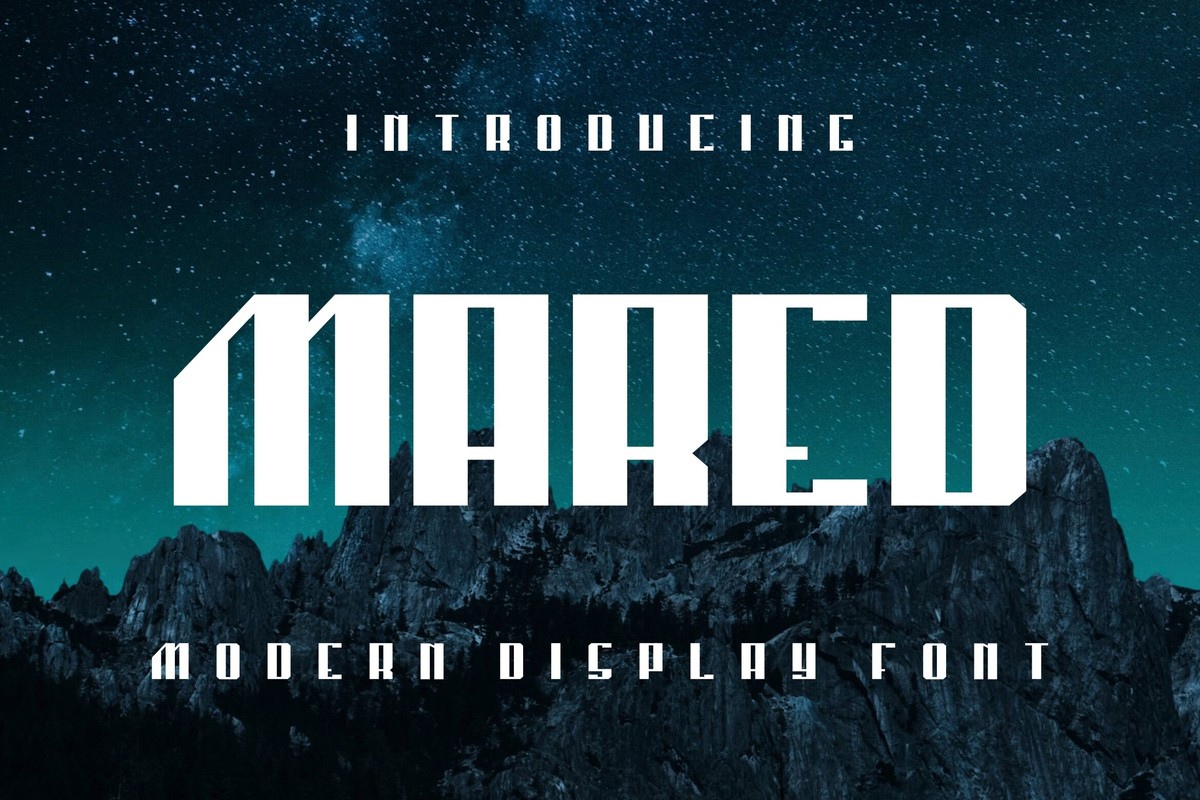 Mared Regular Font preview