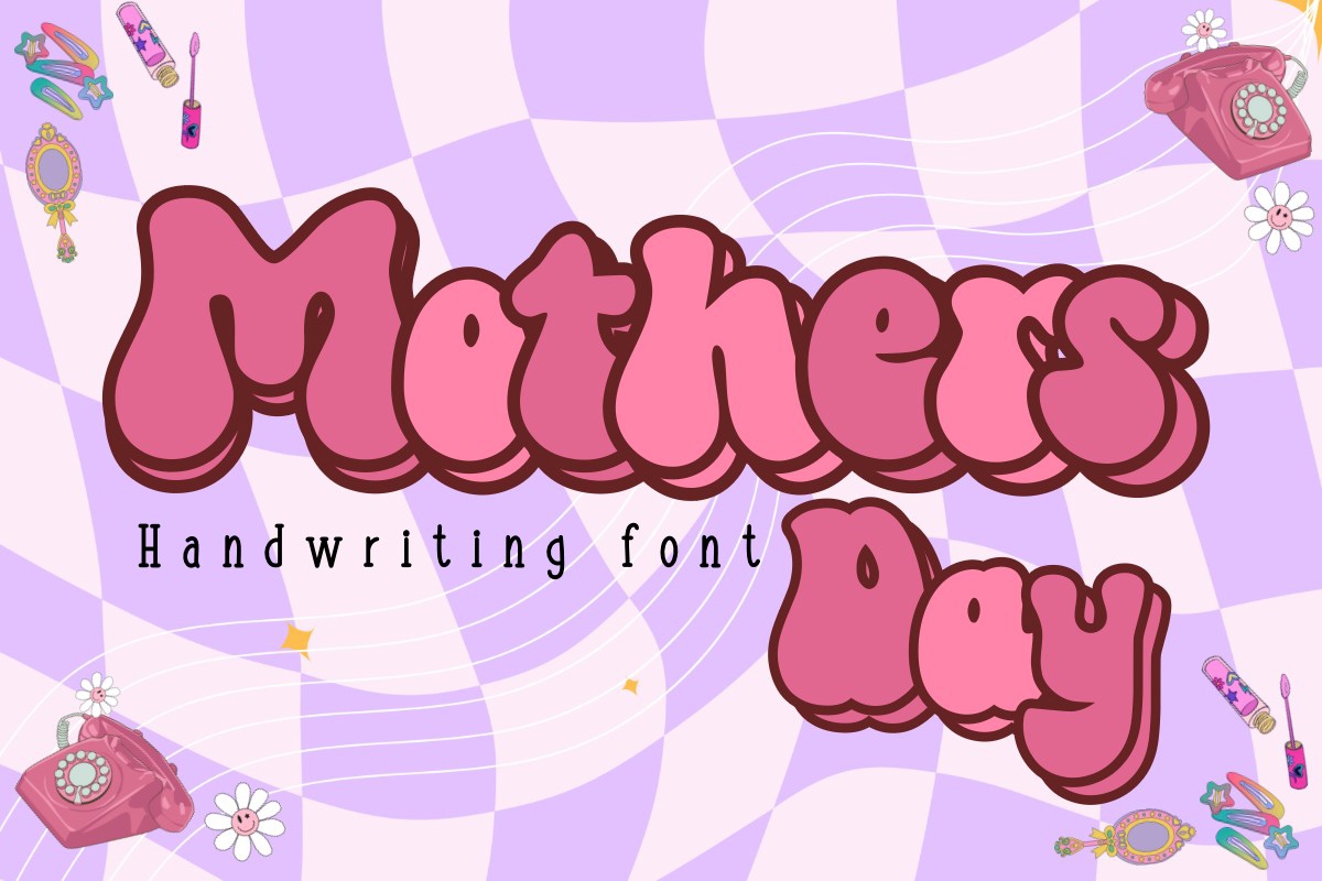 Mothers Day Regular Font preview