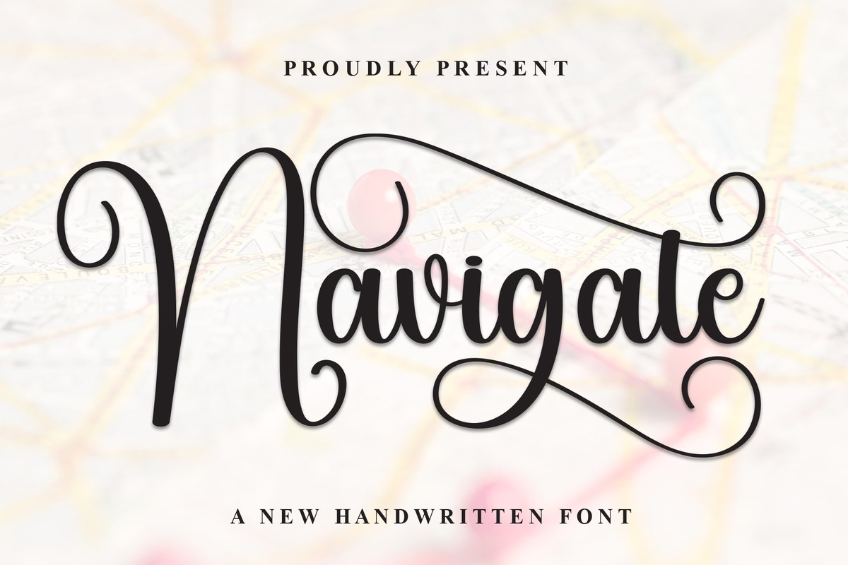 Navigate Font preview