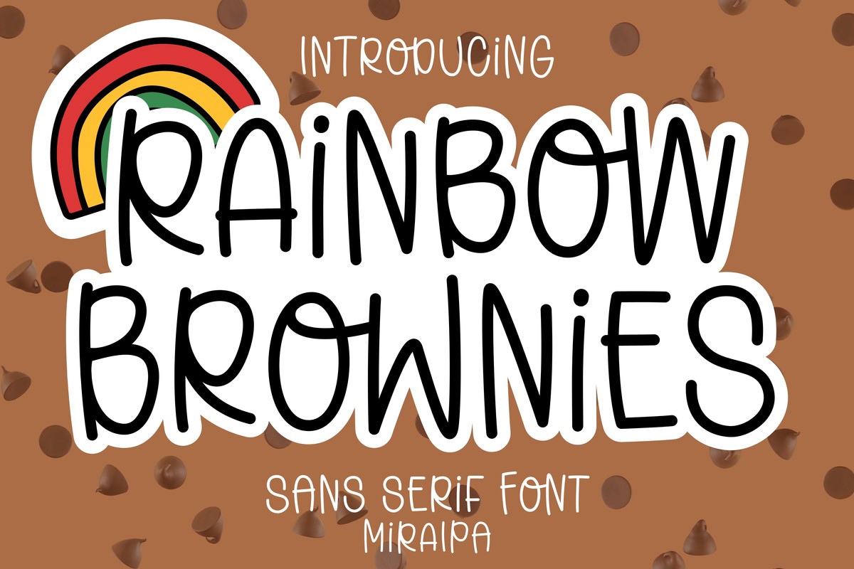 Rainbow Brownies Regular Font preview