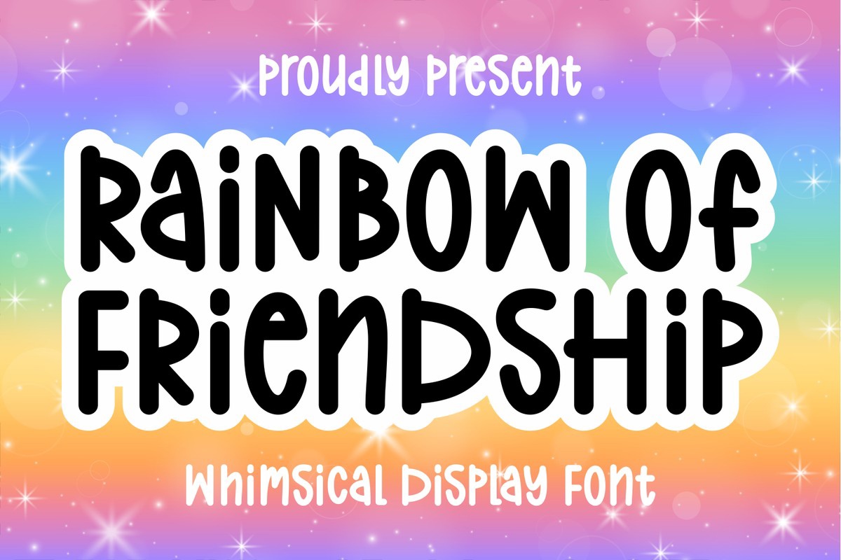 Rainbow of Friendship Regular Font preview