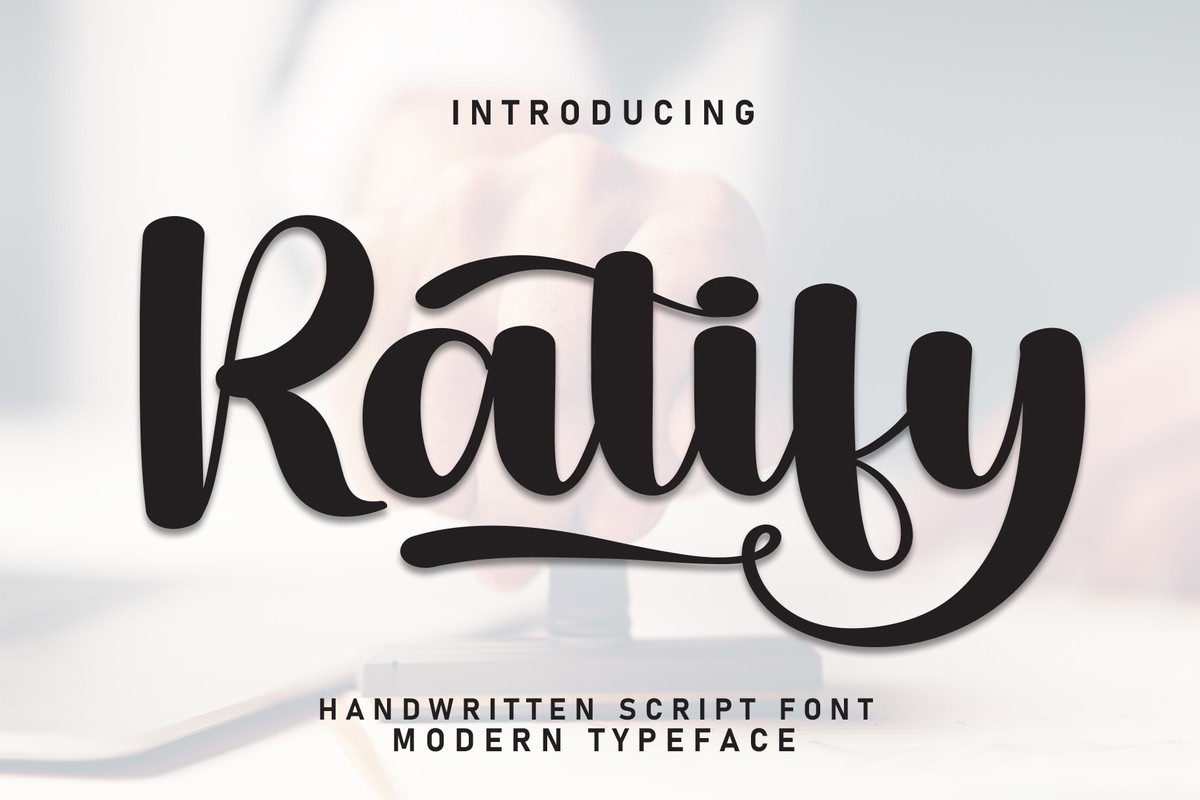 Ratify Font preview