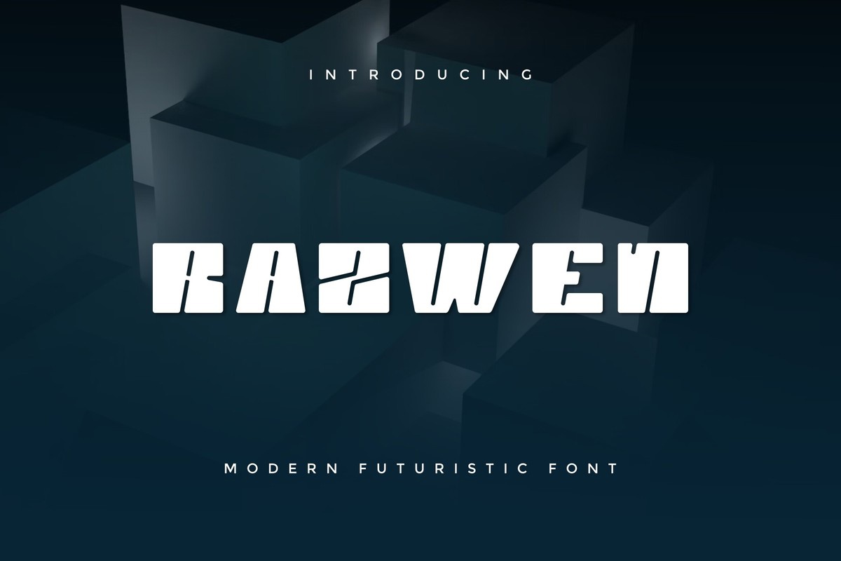 Razwen Regular Font preview