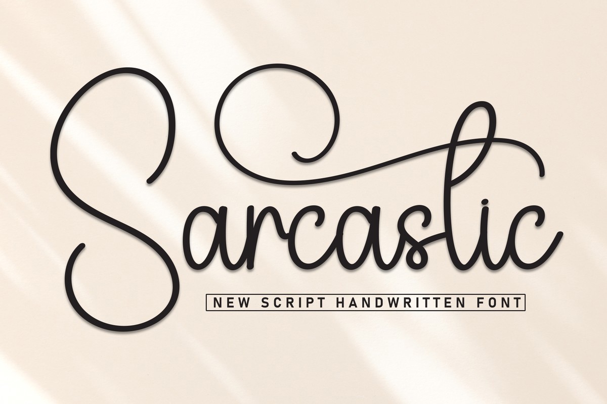 Sarcastic Font preview