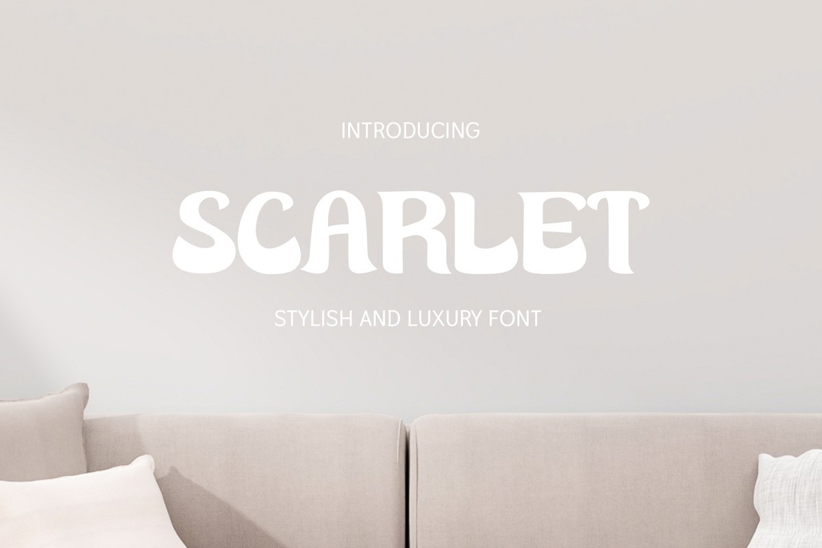 Scarlet Regular Font preview