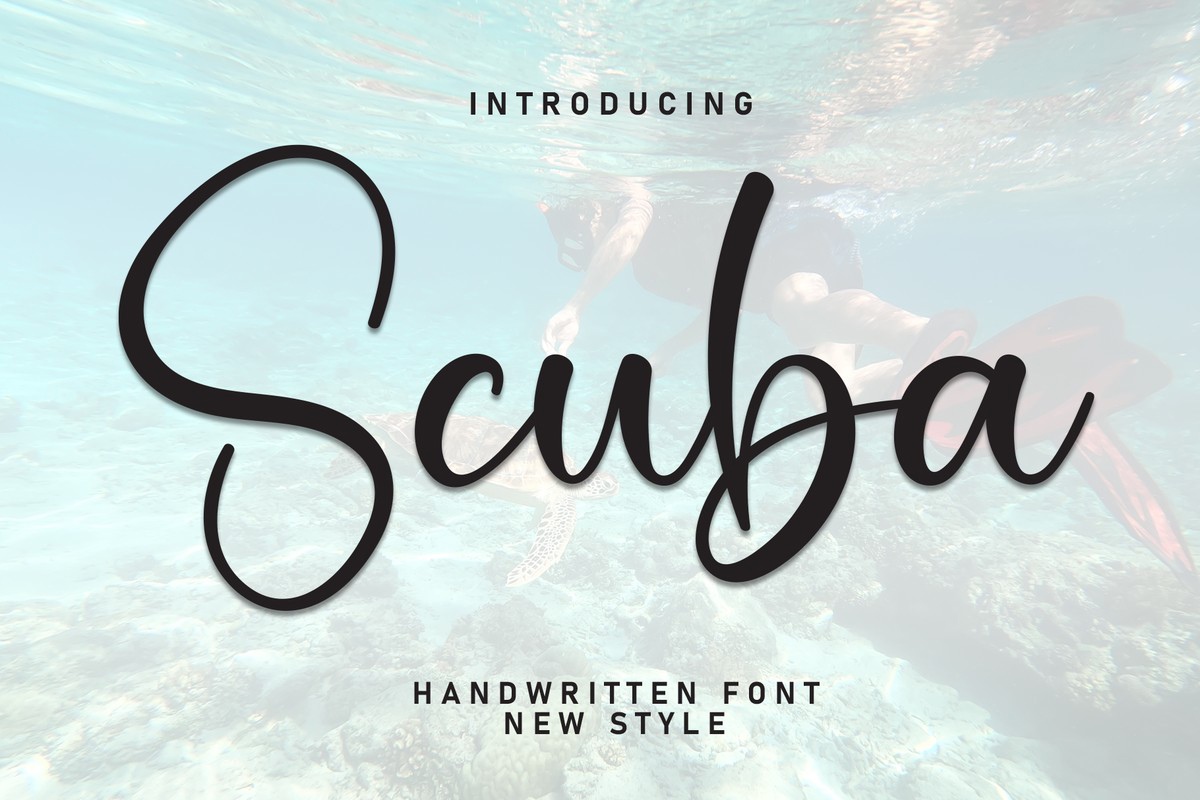 Scuba Regular Font preview