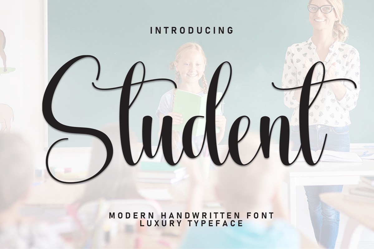 Student Regular Font preview