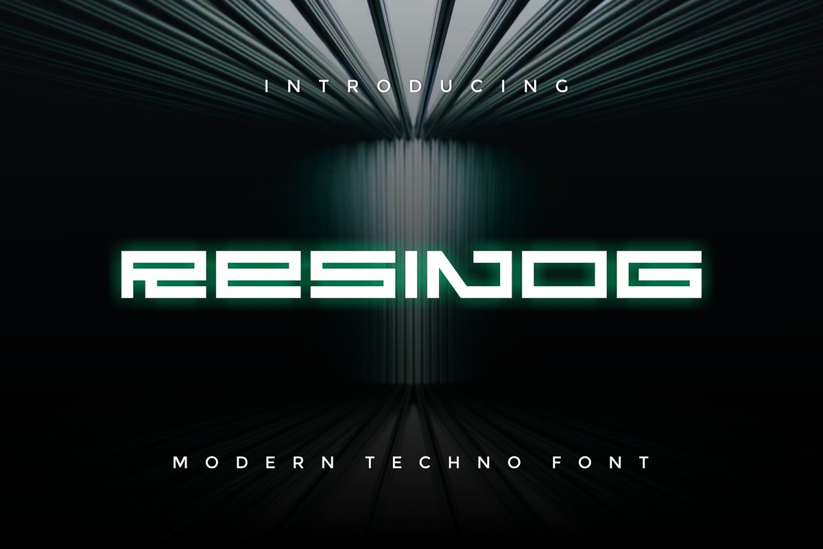 Resinog Font preview