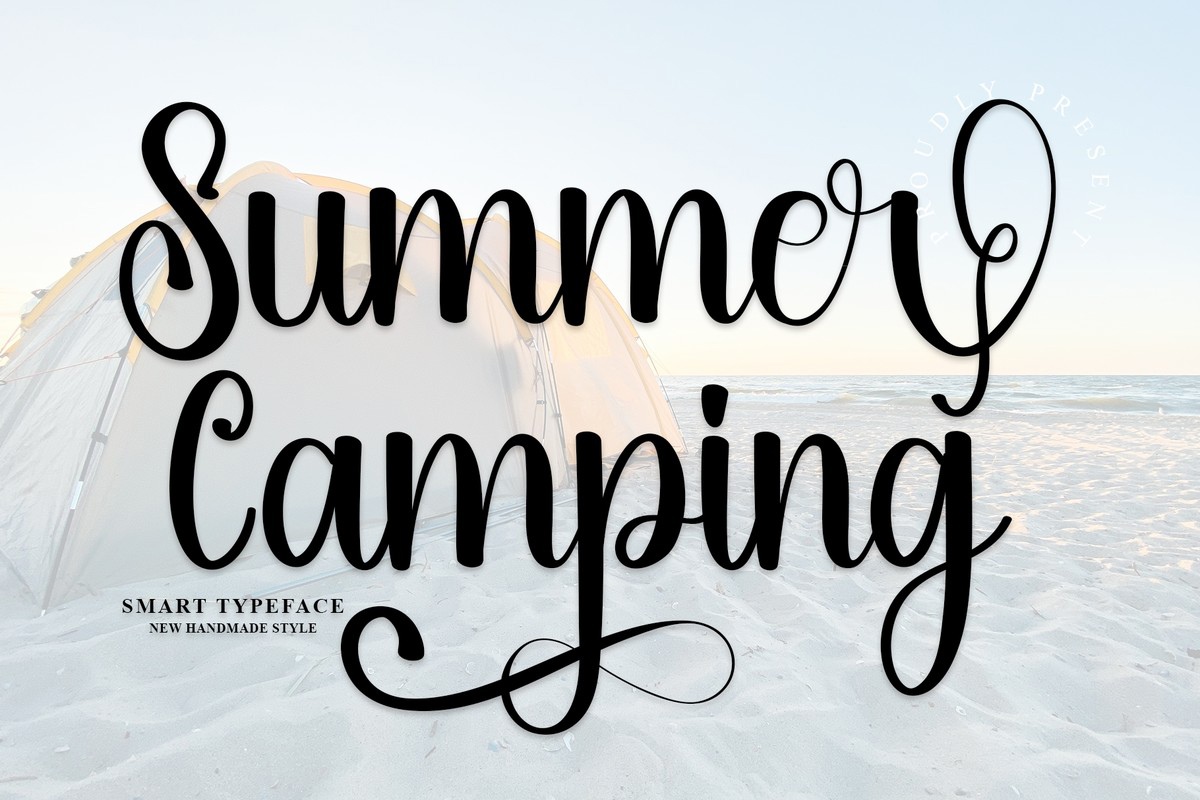 Summer Camping Regular Font preview