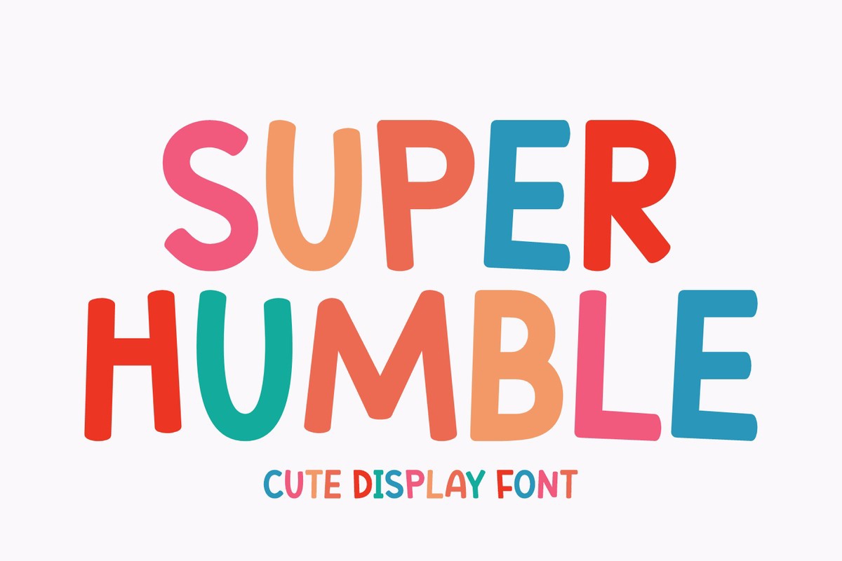 Super Humble Font preview