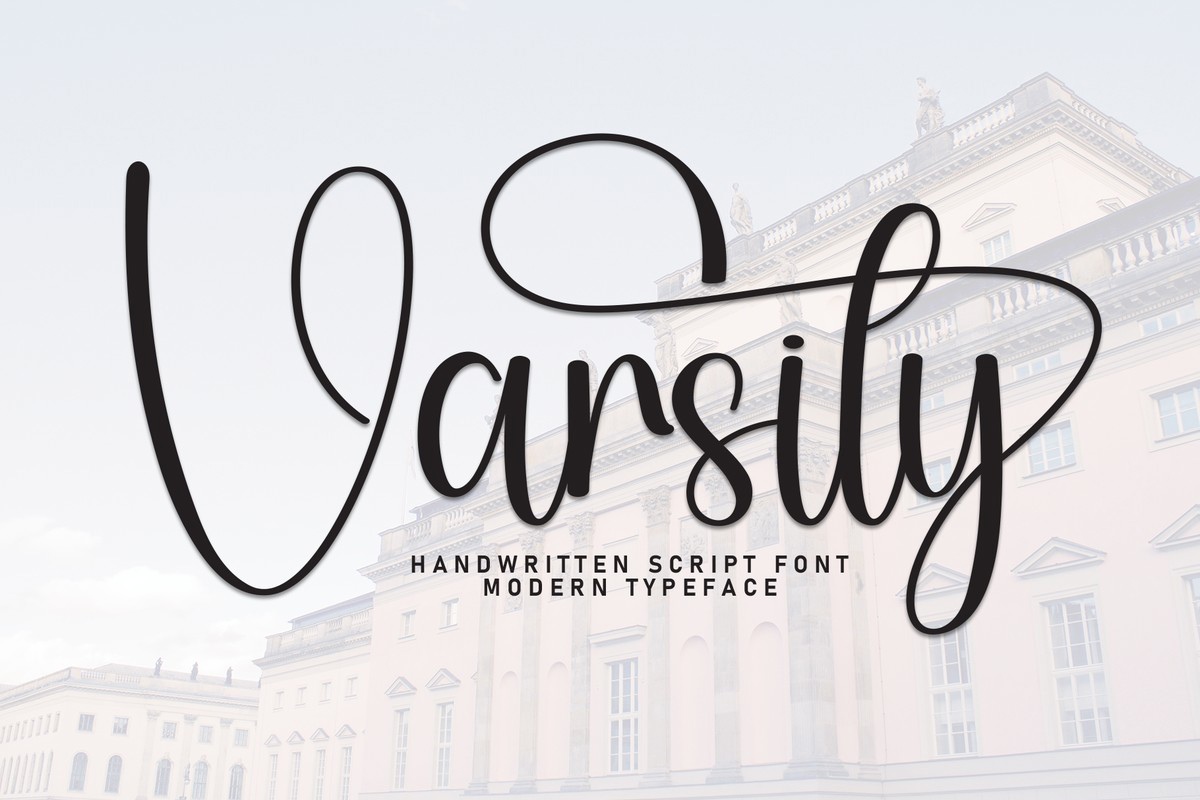 Varsity Regular Font preview