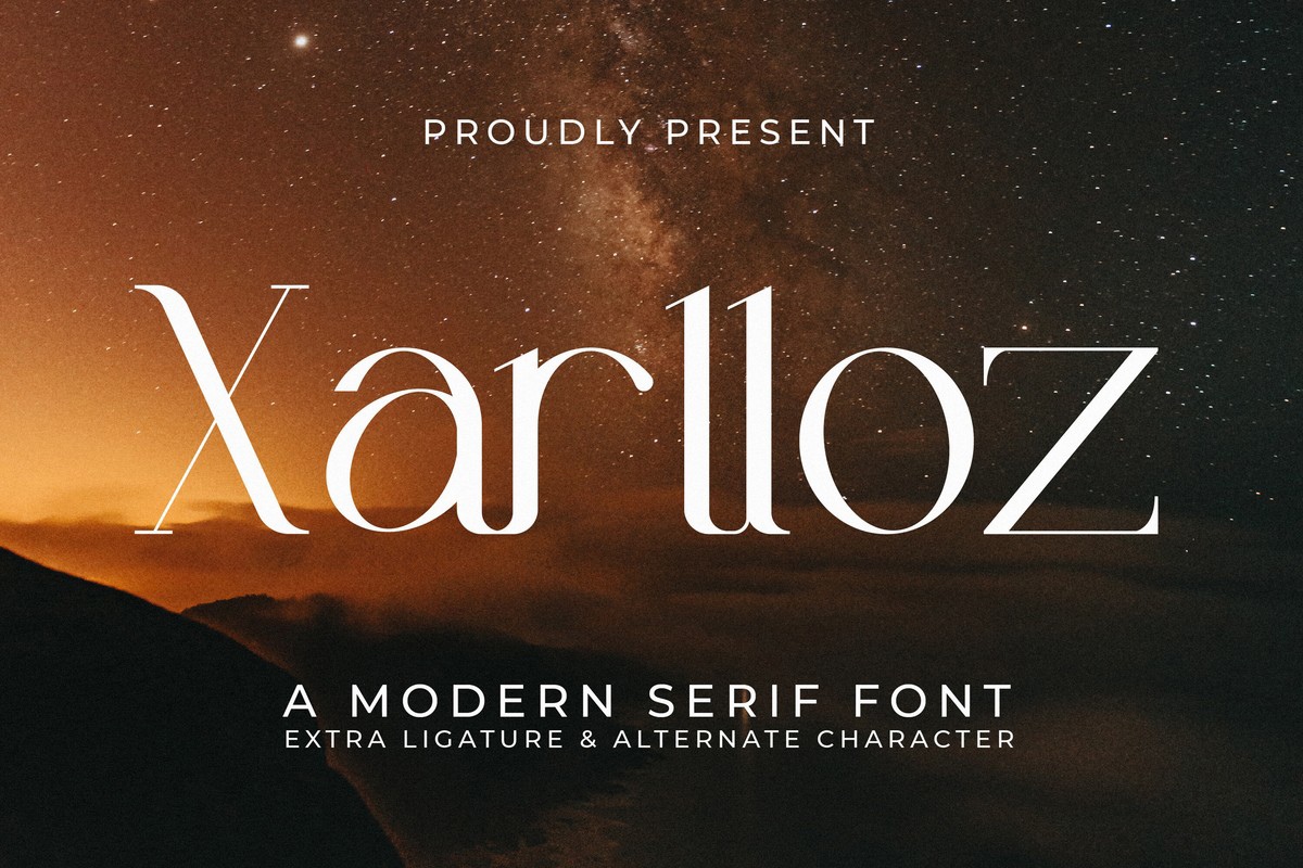 Xarlloz Regular Font preview