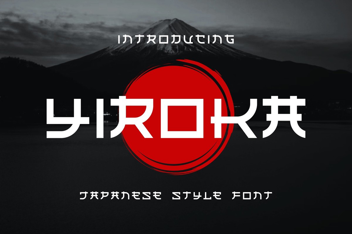 Yiroka Regular Font preview