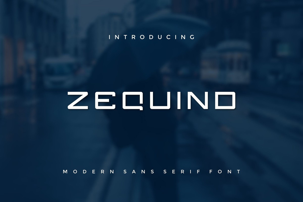 Zequind Font preview