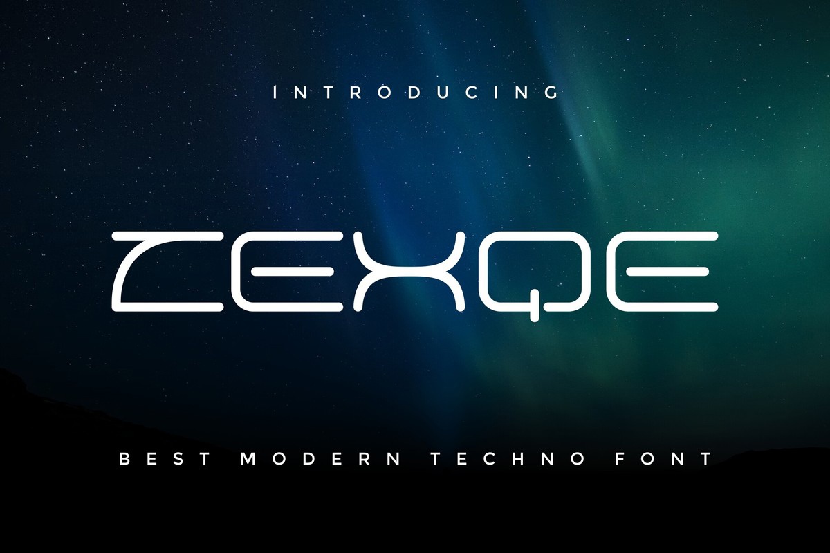 Zexqe Font preview