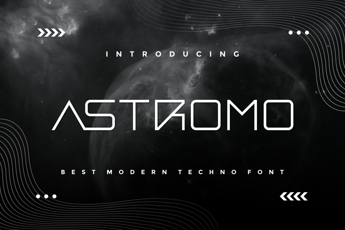 Astromo Font preview