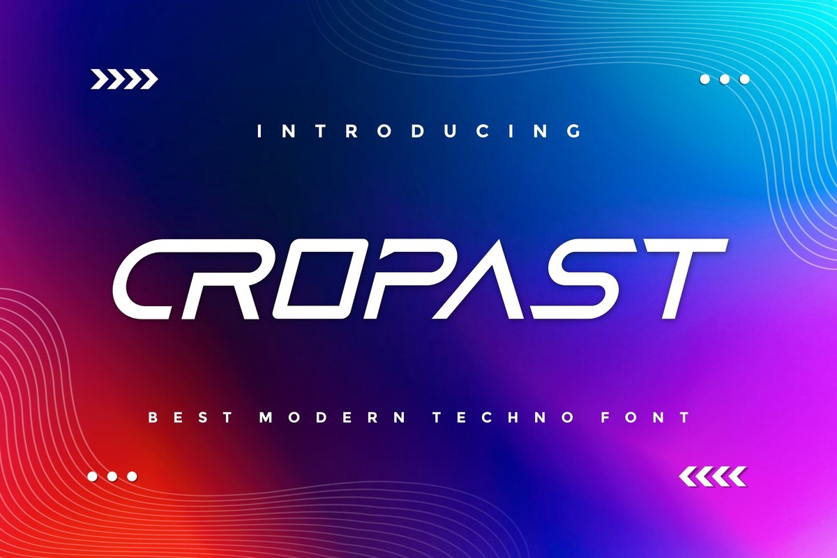 Cropast Font preview