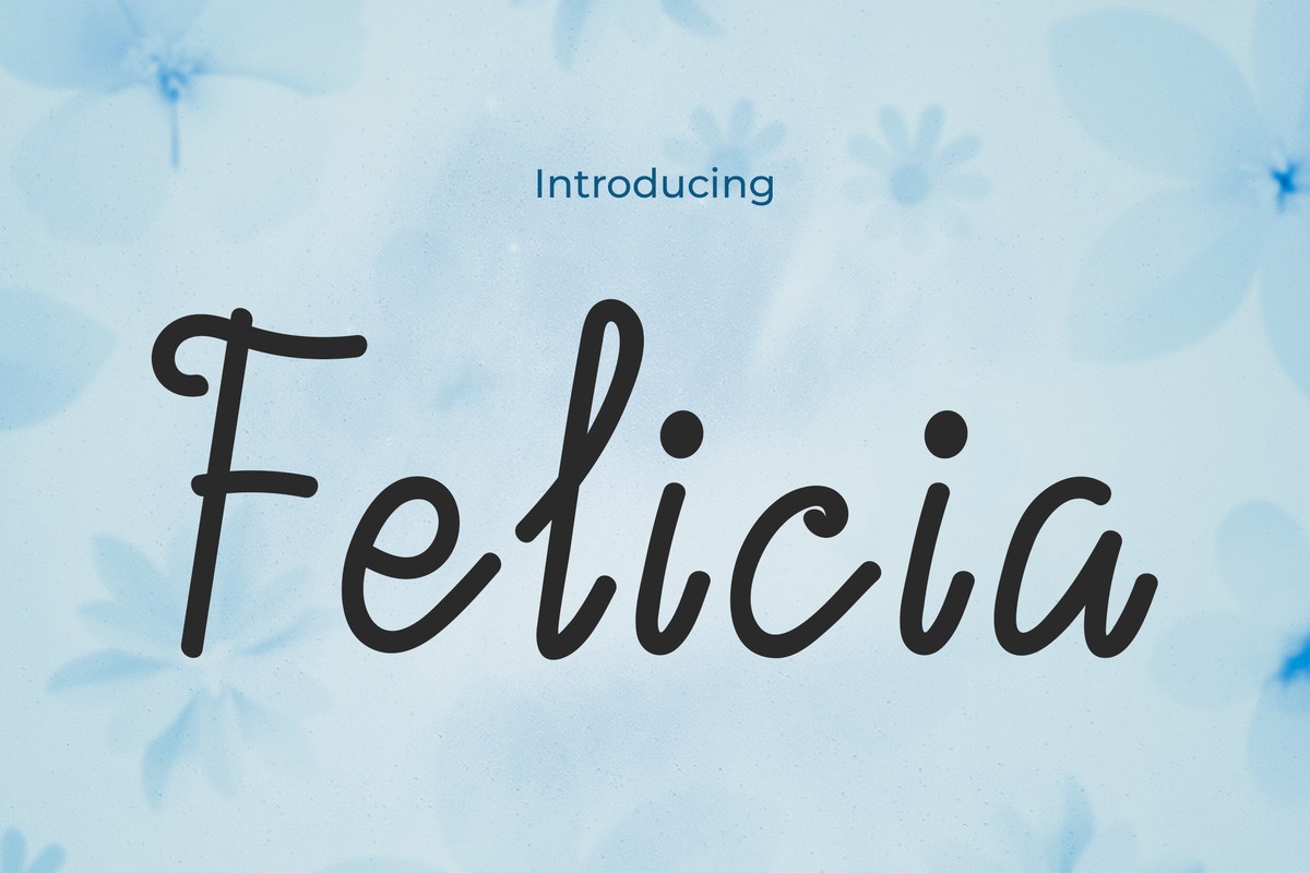 Felicia Regular Font preview