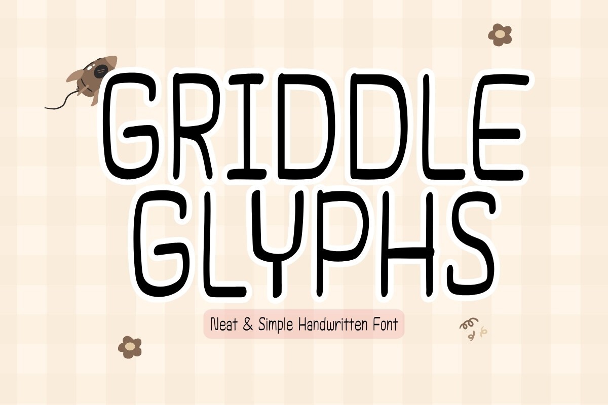 Griddleglyphs Regular Font preview