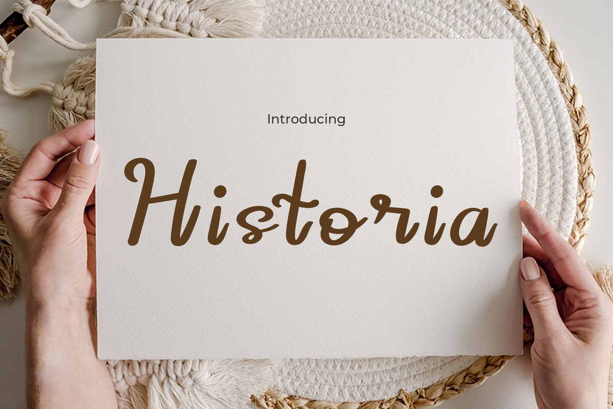 Historia Font preview