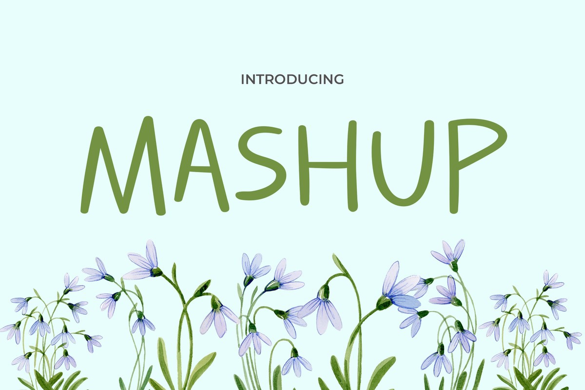 Mashup Regular Font preview