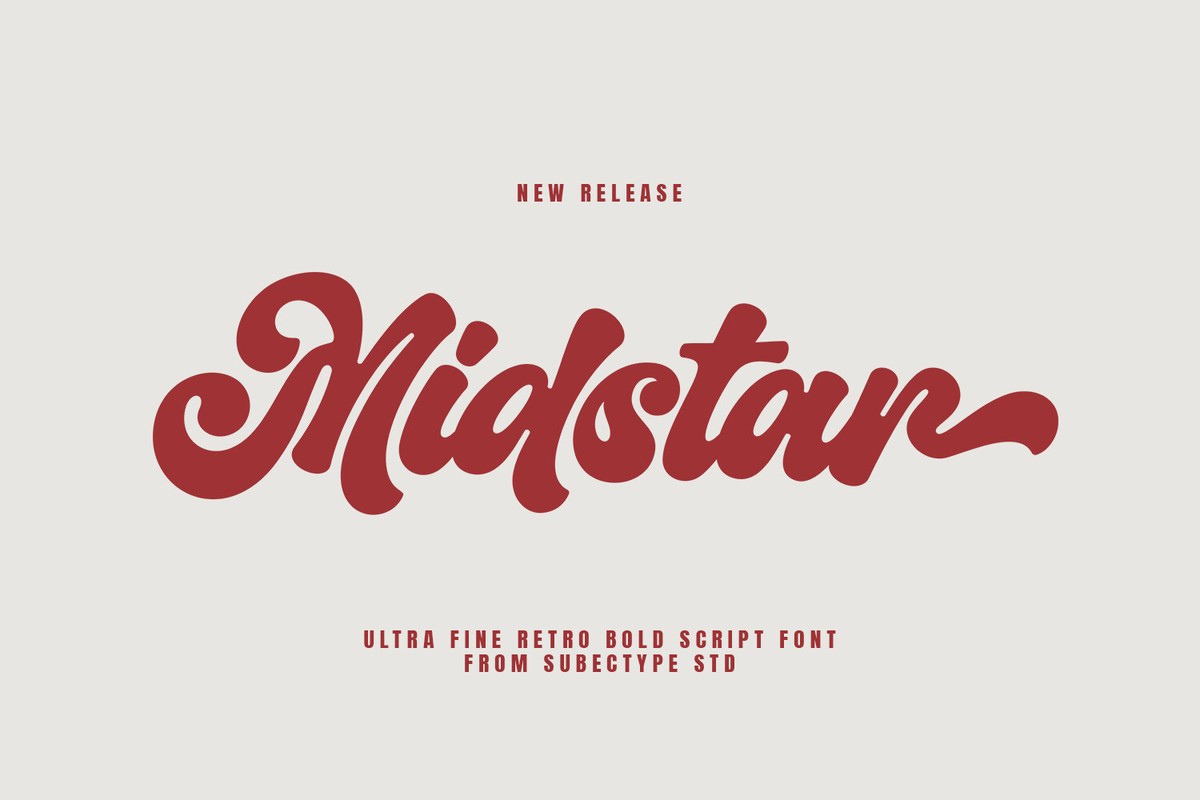 Midstar Regular Font preview