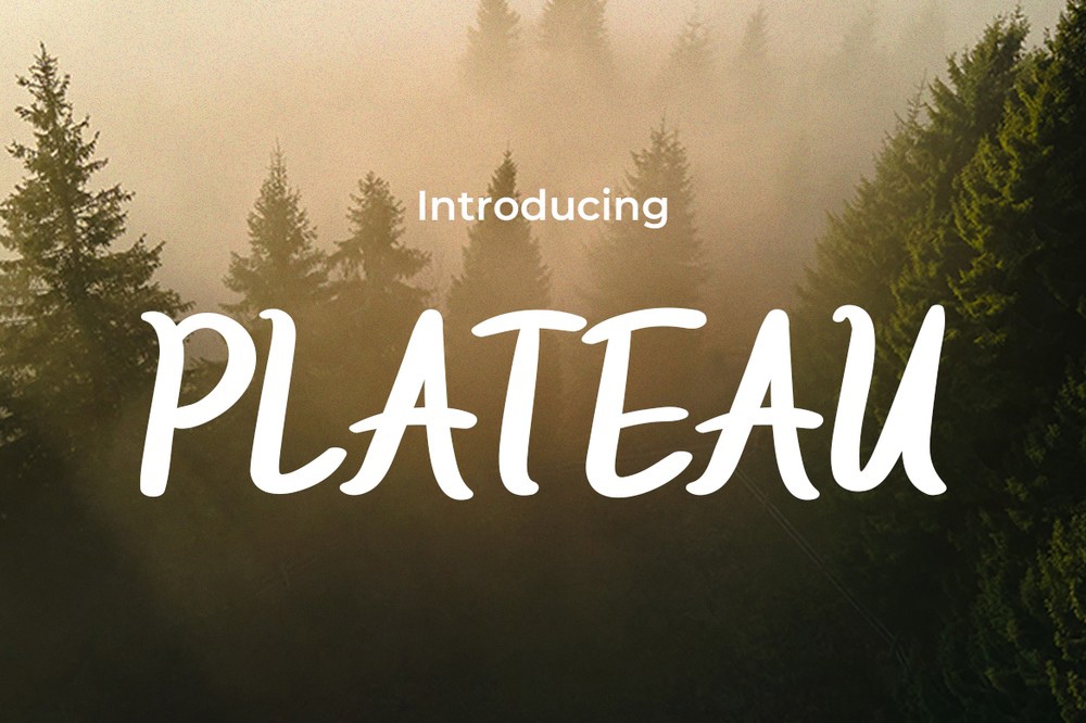 Plateau Font preview