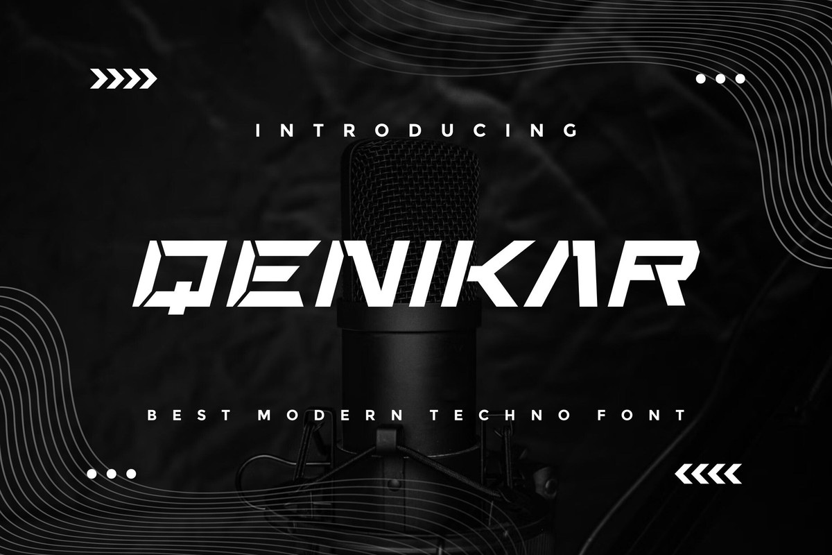 Qenikar Regular Font preview