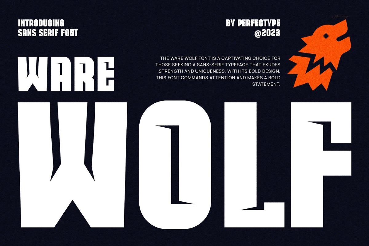 Ware Wolf Font preview