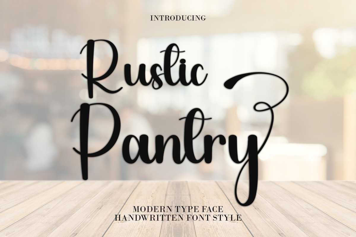 Rustic Pantry Font preview