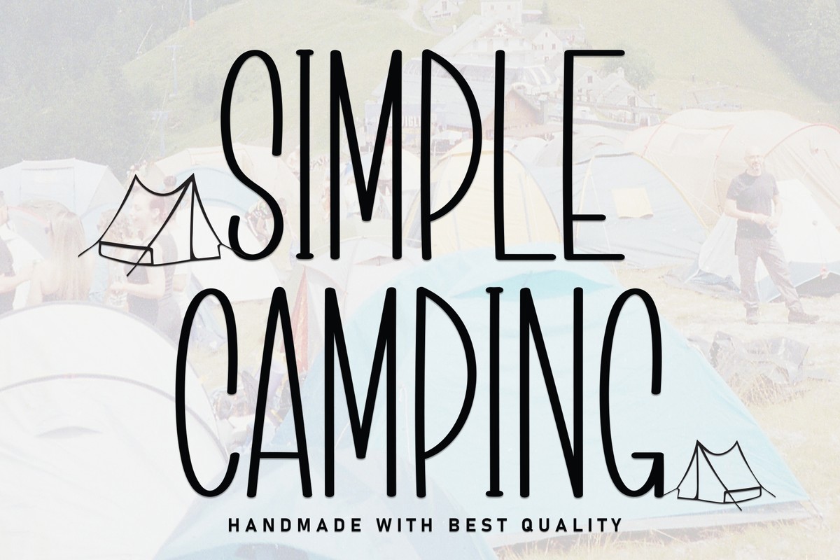 Simple Camping Regular Font preview