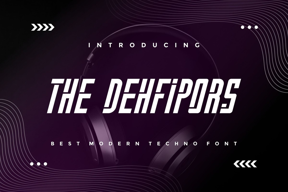 The Dehfipors Regular Font preview