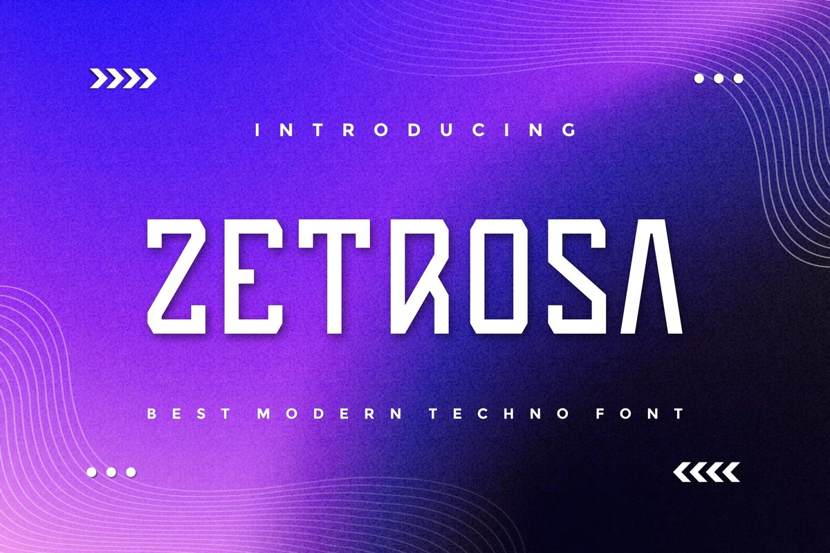 Zetrosa Regular Font preview