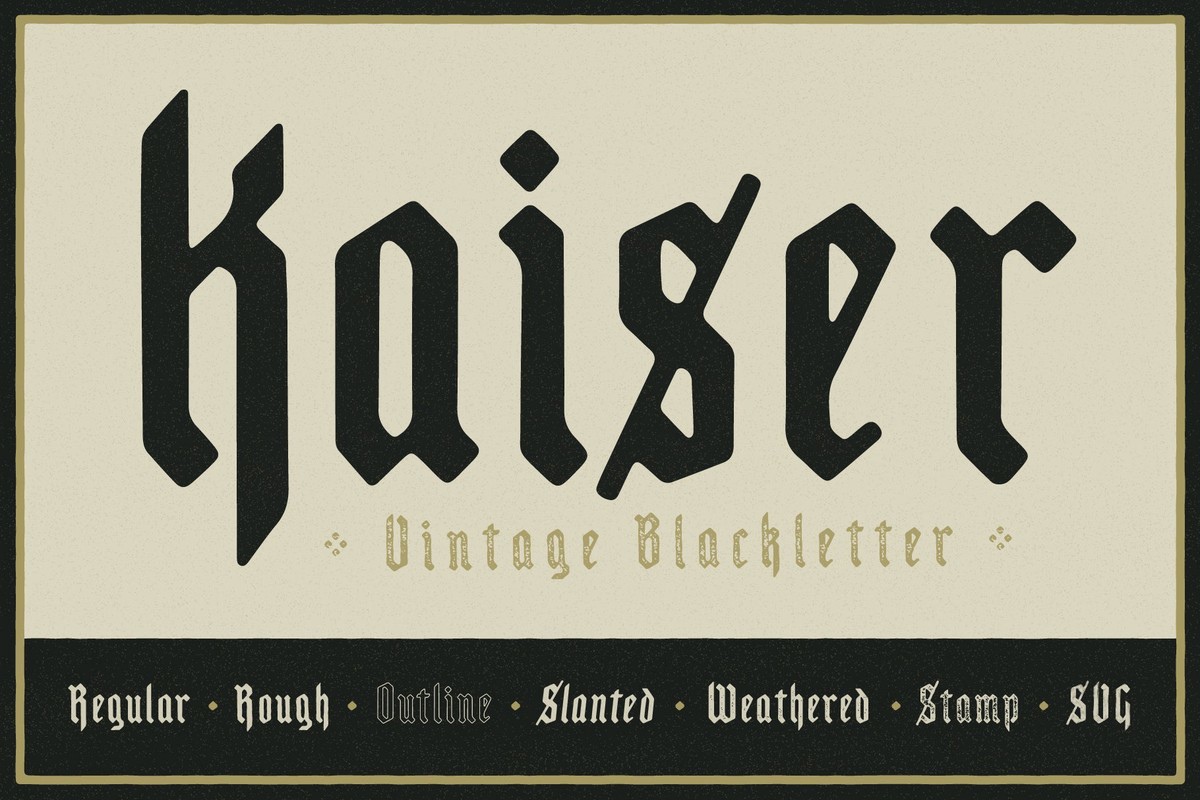 Kaiser Regular Font preview