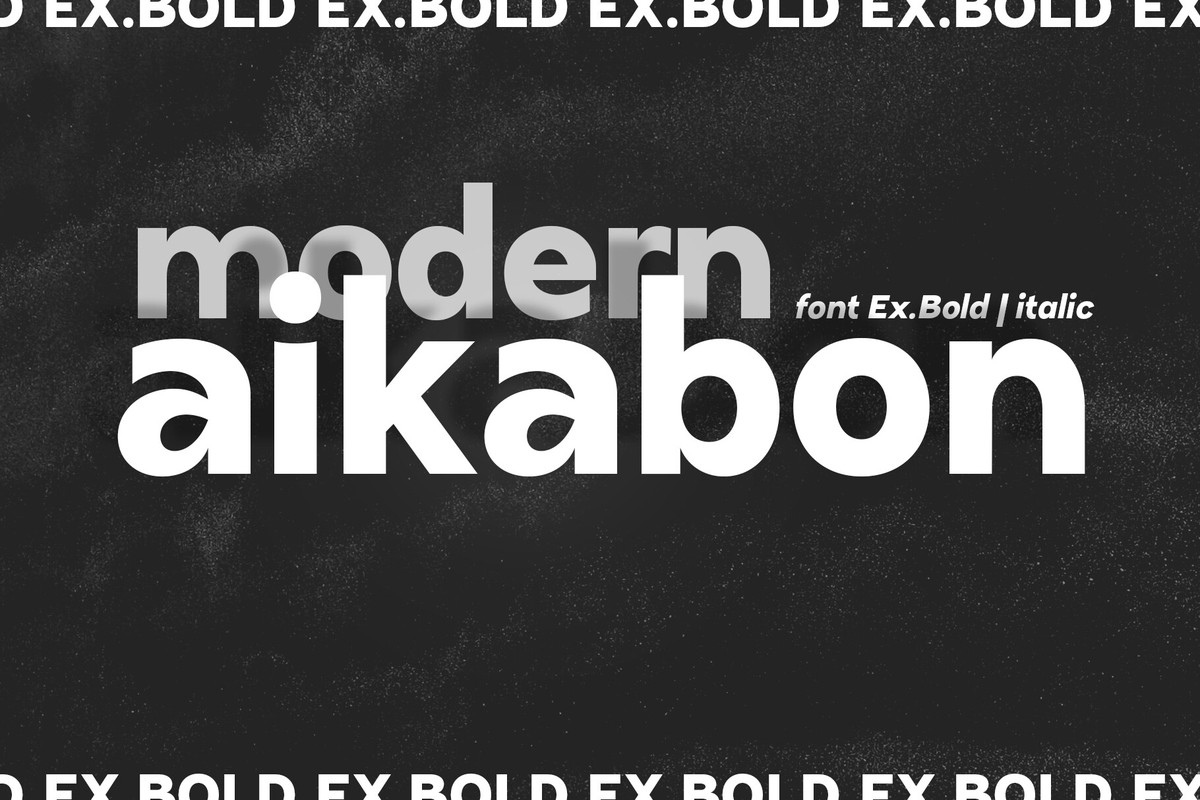 Aikabon Extra Bold Font | xFonts.pro