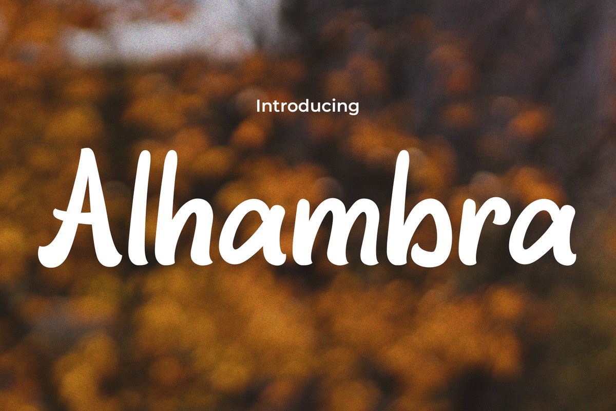 Alhambra Font preview